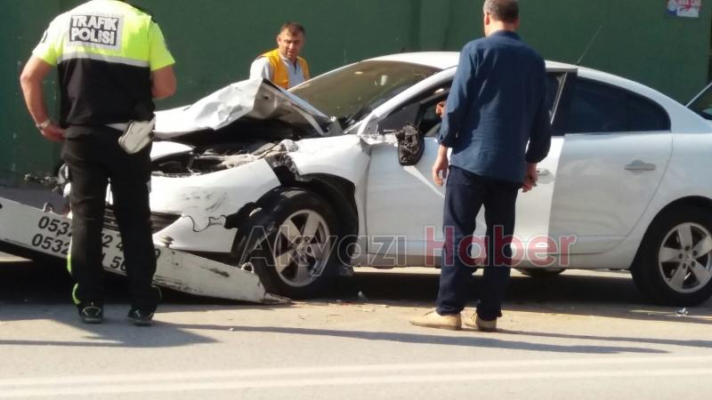 PİKABA ARKADAN ÇARPTI