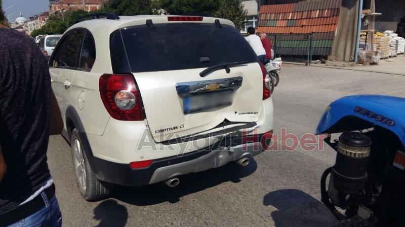 Pırpır Otomobile Arkadan Çarptı