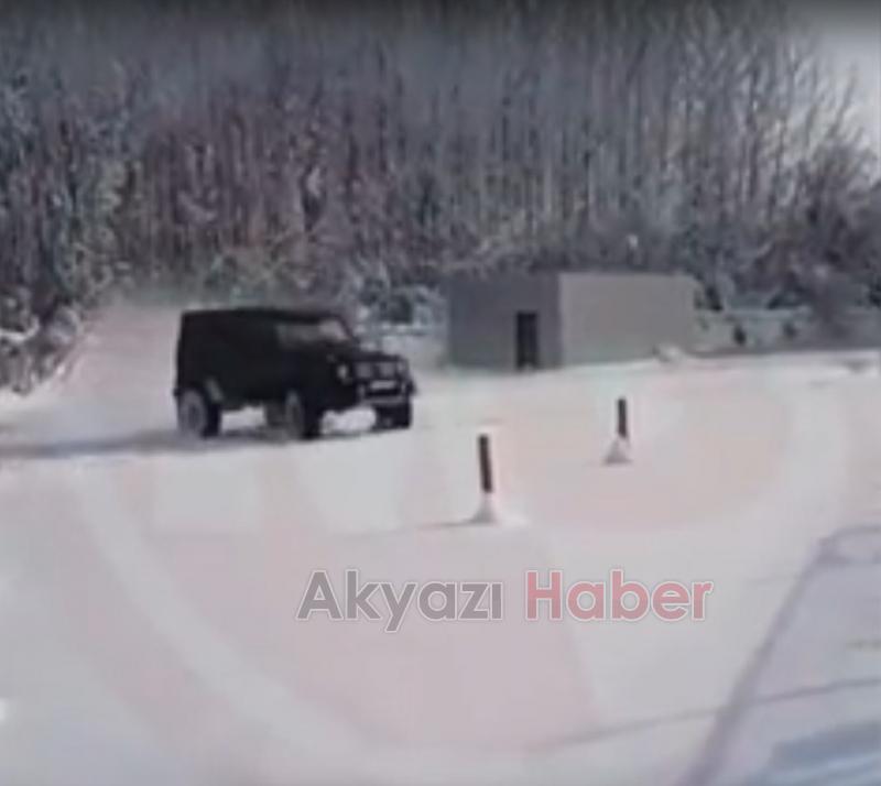 Pist karlı olunca bizde böyle