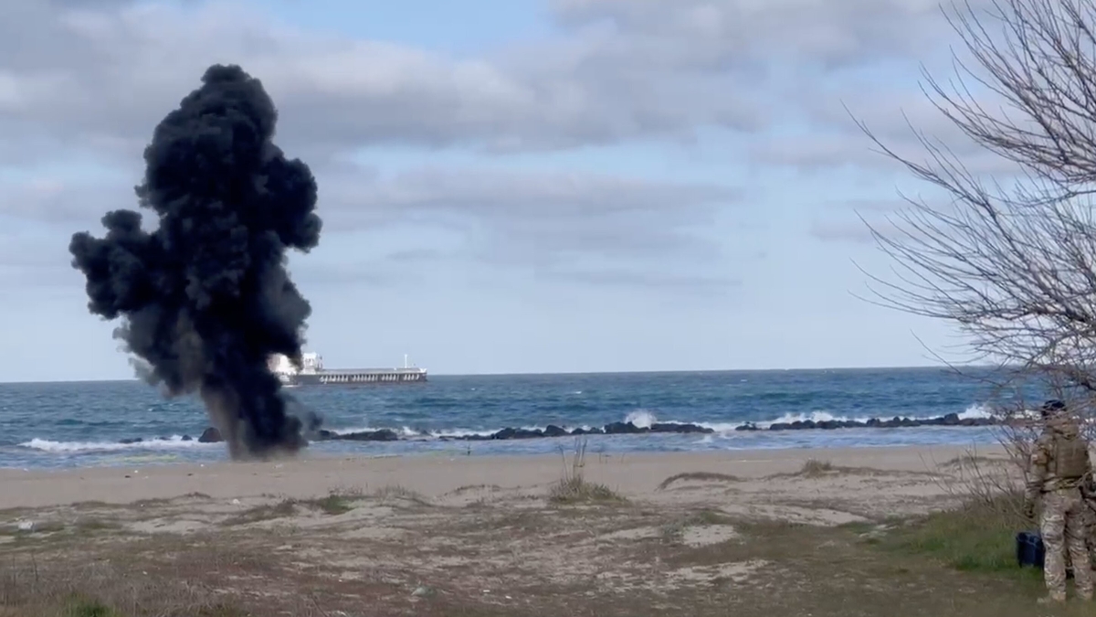 Plajdaki İHA, S.A.S. timleri tarafından imha edildi