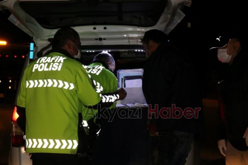 Polisten kaçarken tarlaya yuvarlandı