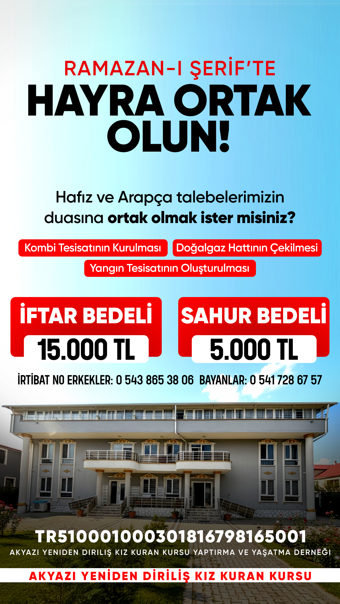 Ramazan-ı Şerif’te Hayra Ortak Olun! Kıyamete Kadar Açık Kalacak Bir Ecir Kapısına Hissedar Olmak İster misiniz?