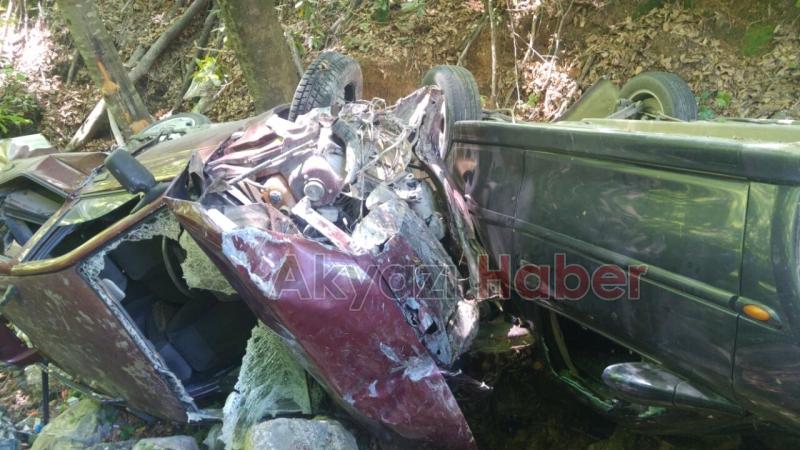 Reşadiye Yolunda  İkinci Otomobil Aynı Uçuruma Uçtu