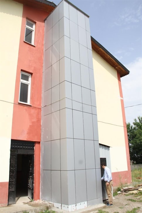 Okulların Asansörleri Tamam Sıra Anahtar Tesliminde