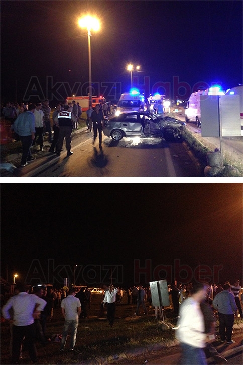 Servis İle Otomobil Çarpıştı 20 Yaralı