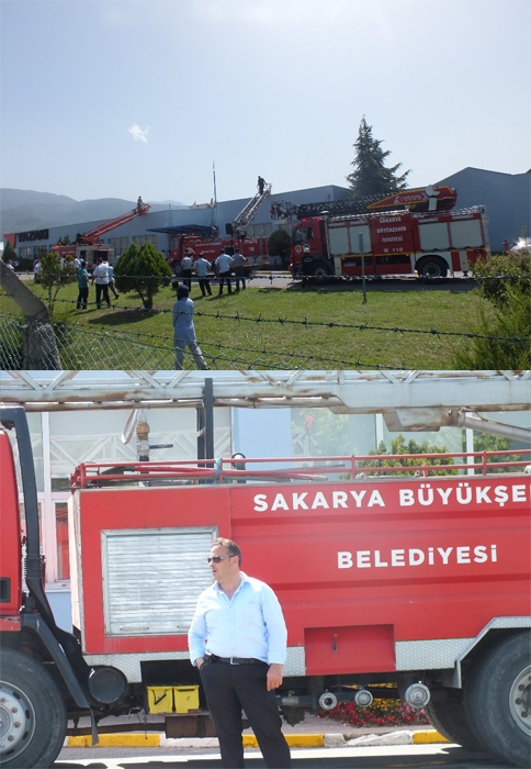 Yazaki'de Yangın