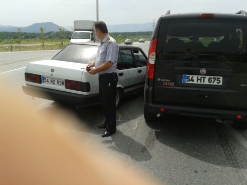 Hastane Kavşağında Kaza