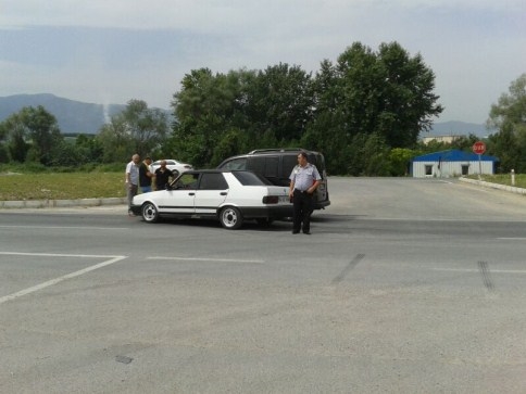 Hastane Kavşağında Kaza