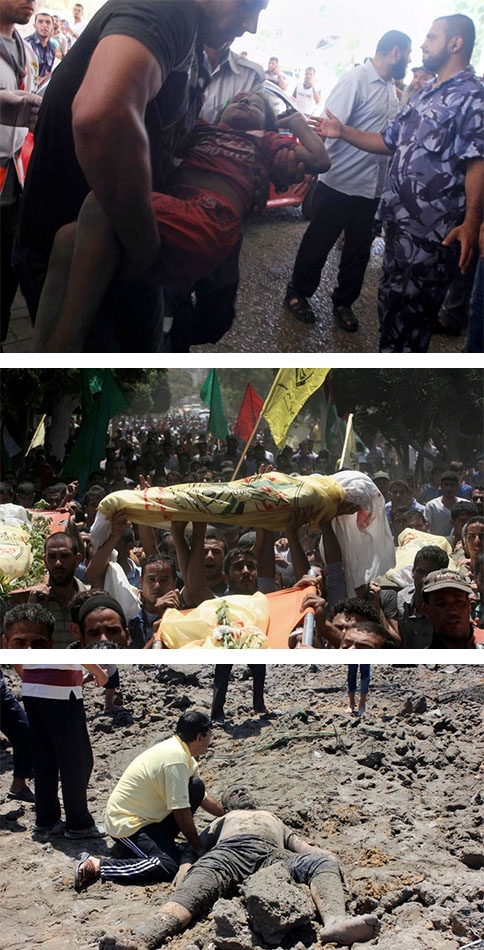 İsrail'den Gazze'ye 3 günde 400 ton bomba