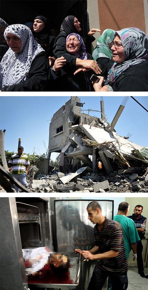 İsrail'den Gazze'ye 3 günde 400 ton bomba