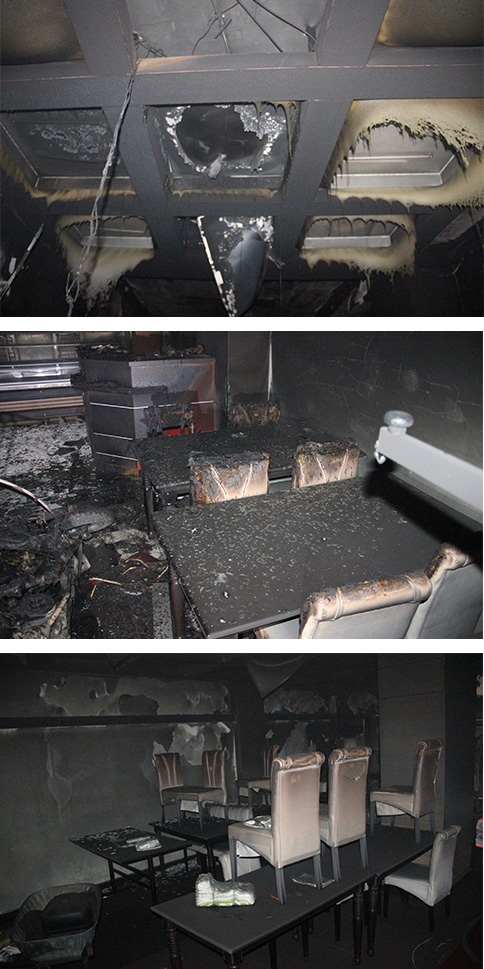 Gözde Pizza'da Gece Vakti Yangın Çıktı