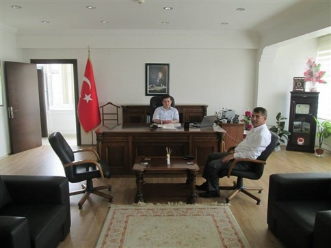 Yeni Müdür'den Kaymakam Ziyareti
