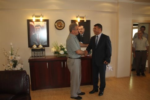 Başkan Akcan'a Ziyaretler Sürüyor