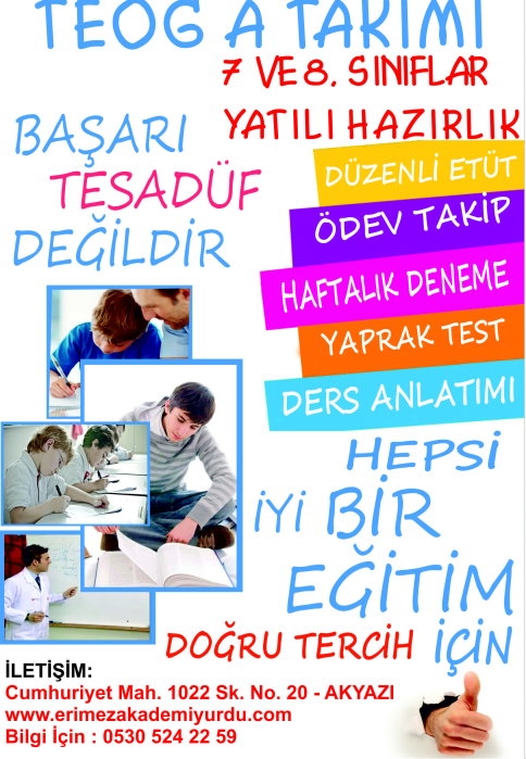  Erimez ’A TAKIM’ Seni Bekliyor