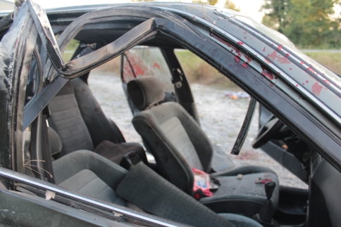 Kontrolden Çıkan Otomobil Takla Attı 3 YARALI