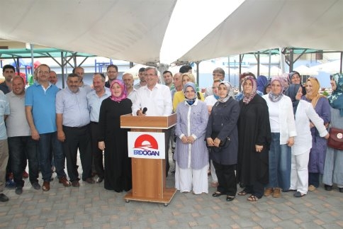 Başkan Akcan Cumhurbaşkanı Adayı R.Tayyip Erddoğan'a Destek İçin Basın Toplantısı Düzenledi
