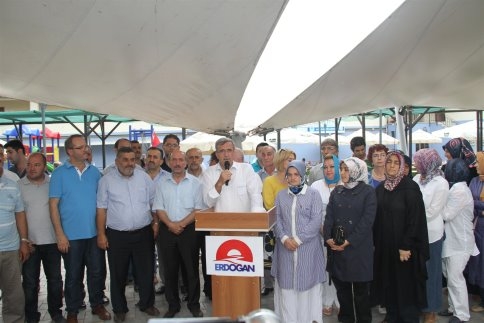 Başkan Akcan Cumhurbaşkanı Adayı R.Tayyip Erddoğan'a Destek İçin Basın Toplantısı Düzenledi