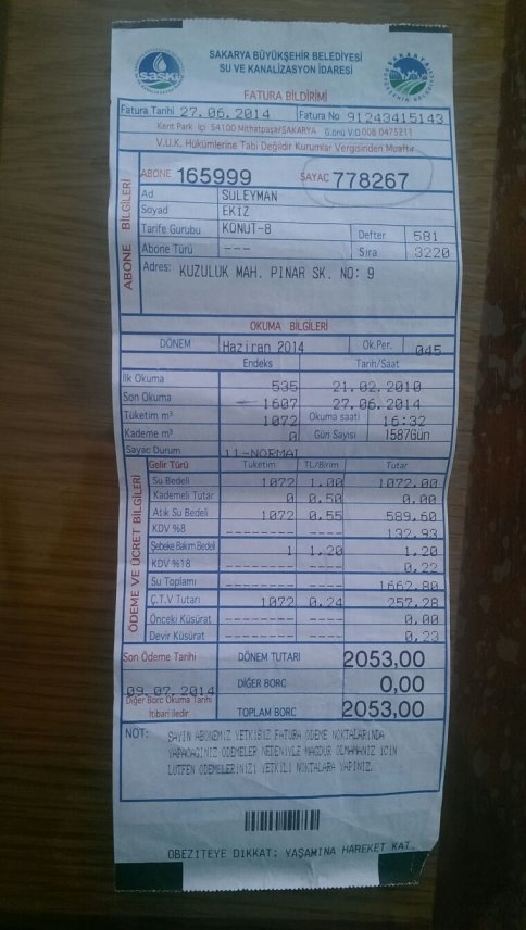 Düzenli Fatura Ödediği Halde 2,053 TL Borç Geldi