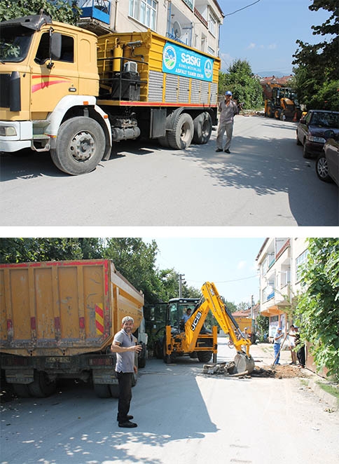 Saski’den Bozuk Yollara Asfalt