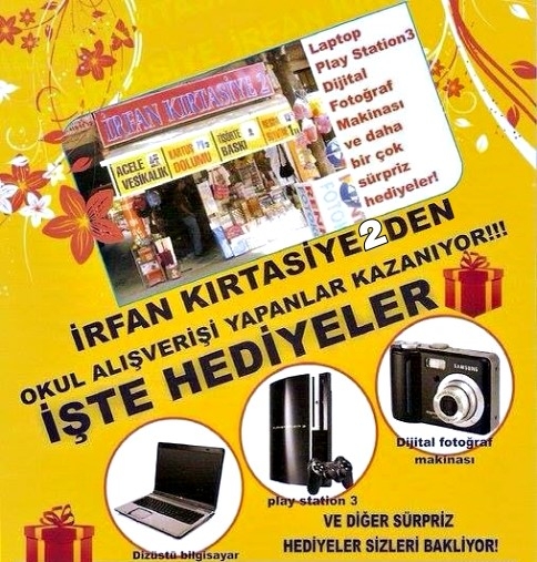 En Uygun Alışveriş, En Güzel Hediyeler  İrfan Kırtasiye 2'de