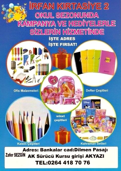 En Uygun Alışveriş, En Güzel Hediyeler  İrfan Kırtasiye 2'de