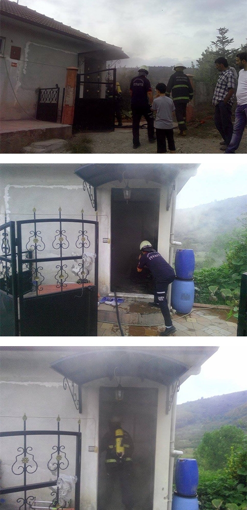 Kuzuluk Orta Mahede Ev Yangını