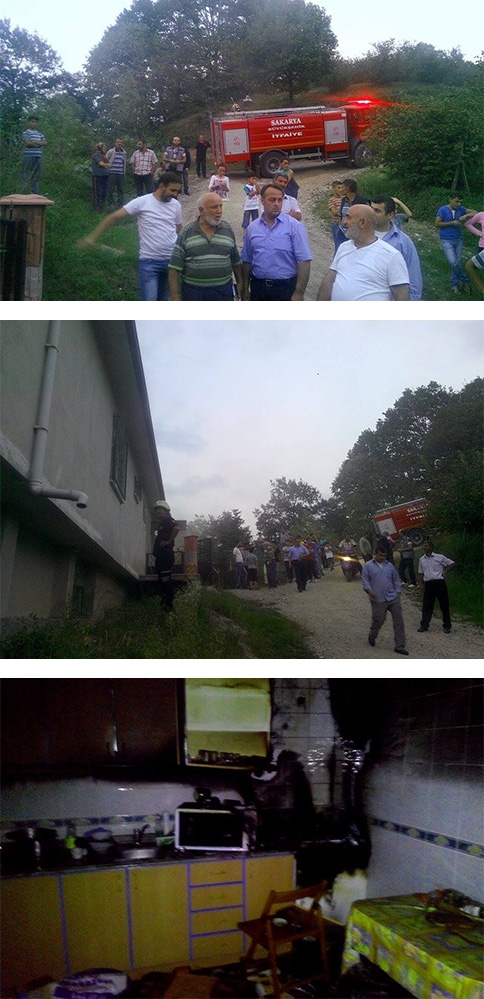 Kuzuluk Orta Mahede Ev Yangını