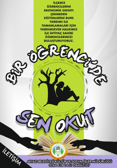 BİR ÖĞRENCİ'DE SEN OKUT KAMPANYASI