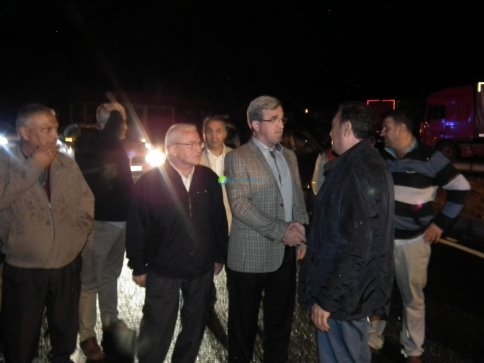 Yeni Kavşakta Trafik Kazası Kamyon Traktöre Çarptı