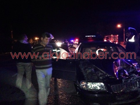 Ormanköy sapağında 2 Otomobilin karıştığı kazada 5 kişi yaralandı