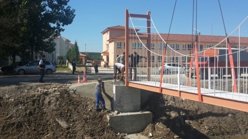 Karacasu Üzeri Yaya Köprüsü Tamam