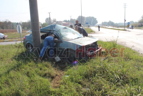 Batakköy Kavşağında Trafik Kazası 7 Yaralı