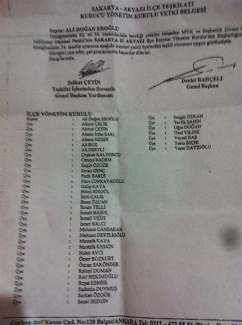 MHP İlçe Teşkilatı Yeni Yönetimi Görevine Başladı