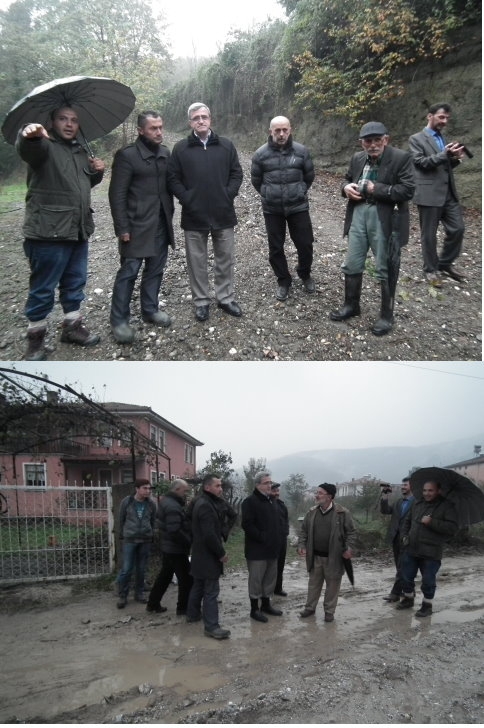 Başkan Akcan Selde Zarar Gören Yerleri İnceledi