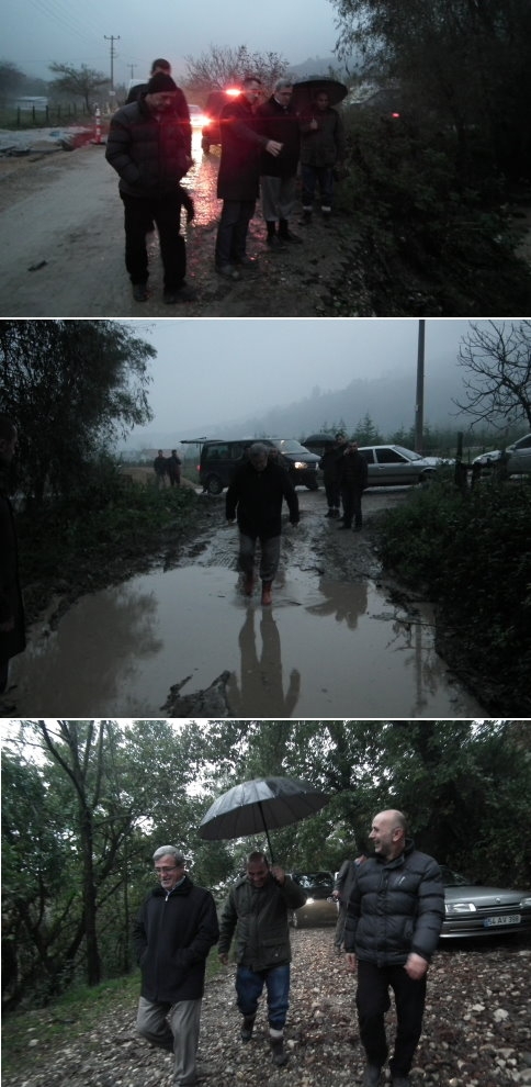 Başkan Akcan Selde Zarar Gören Yerleri İnceledi