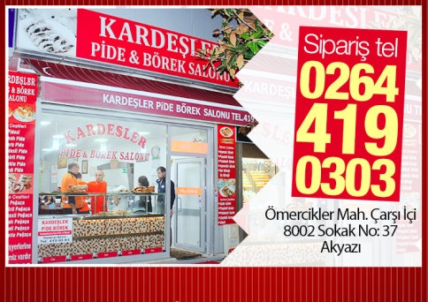 Tamamen Doğal Kardeşler Pide Salonu Hizmetinizde