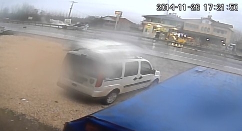 ŞAHİN'in Takla Atma Anı Saniye Saniye Kamerada