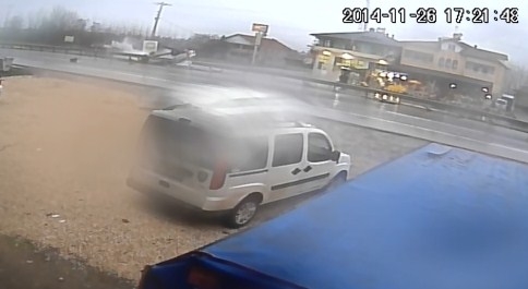 ŞAHİN'in Takla Atma Anı Saniye Saniye Kamerada