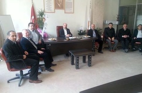 Muhtarlardan İlçe Başkanına Hayırlı Olsun Ziyareti
