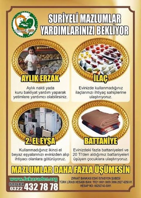 Suriyeli Mazlumlar Yardımlarınızı Bekliyor