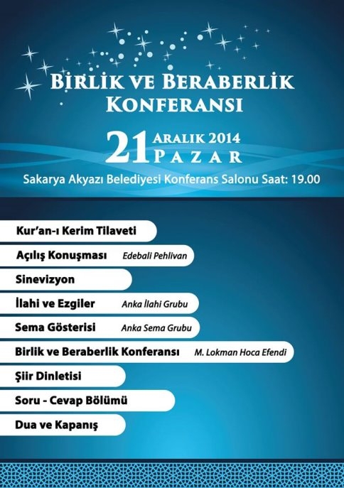 Akyazı'da Birlik ve Beraberlik Konferansı