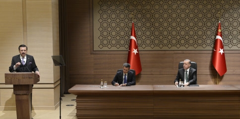 Atso Başkanı Z.Şinasi Bayraktar Cumhur Başkanına Hayırlı Olsun Ziyaretinde