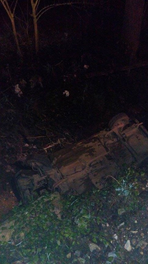 Araç Dere Yatağına Uçtu