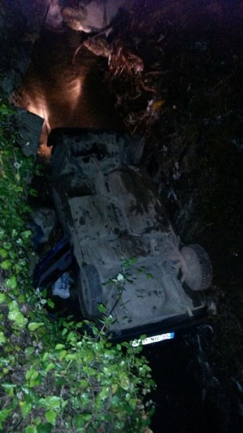 Araç Dere Yatağına Uçtu