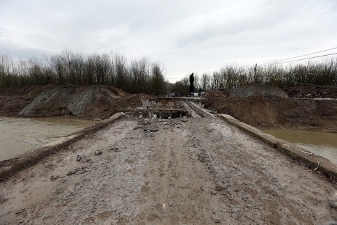Çatalköprü 'de Yıkım Çalışması Başladı