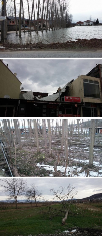 Şiddetli Rüzgar İlçede Etkili Oldu