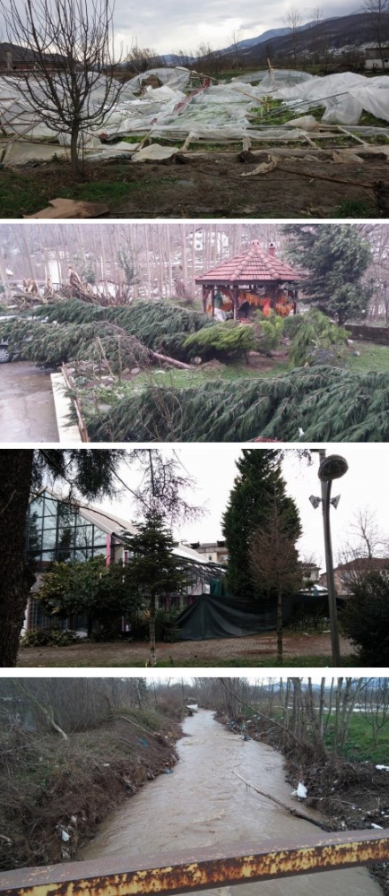 Şiddetli Rüzgar İlçede Etkili Oldu