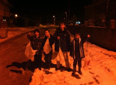 Kuzuluk'ta Kalandar (Poşet Atma) Geleneği Devam Ediyor