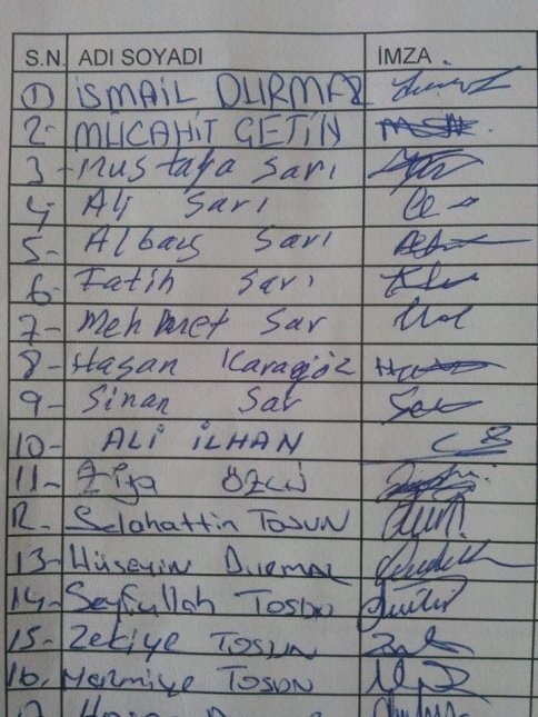 Kuzuluk'ta Doğalgaz İçin İmza Kampanyası