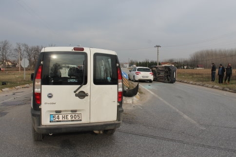 Batakköy Kavşağında Yine Kaza